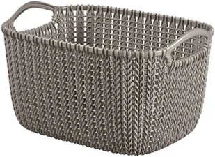 Curver Koszyk prostokątny Knit, brązowy, 8 l - Pojemniki na zabawki - miniaturka - grafika 2