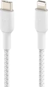 Kable komputerowe i do monitorów - Belkin Kabel USB Kabel Braided USB-C Lightning 1m biały-CAA004bt1MWH CAA004bt1MWH - miniaturka - grafika 1