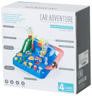 Tor przeszkód interaktywny parking wyścigi 4 autka KX6012 - Tory, garaże, parkingi - miniaturka - grafika 9