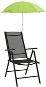 Parasole ogrodowe - vidaXL Parasole do krzeseł turystycznych, 2 szt., zielone, 105 cm vidaXL - miniaturka - grafika 1