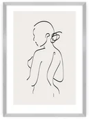 Plakaty - Dekoria Dekoria Plakat Body Line I 21 x 30 cm Ramka Srebrna 218B-000-40 - miniaturka - grafika 1