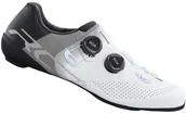 Buty rowerowe - SHIMANO SHIMANO Buty rowerowe szosowe SH-RC702 białe - miniaturka - grafika 1