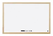 Tablice i flipcharty - BI-OFFICE Tablica suchościeralna BI-OFFICE magnetyczna lakierowana w ramie drewnianej 900x600 - miniaturka - grafika 1