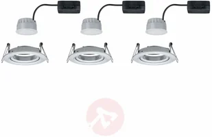 Paulmann 3 szt.spot Nova Coin okrągły, aluminiowy - Oprawy, klosze i abażury - miniaturka - grafika 2