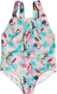 Stroje kąpielowe dla dziewczynek - Roxy strój kąpielowy jednoczęściowy dla VINTAGE TROPICAL 1 PC Tropical Peach Parrots Island MDR6 - miniaturka - grafika 1