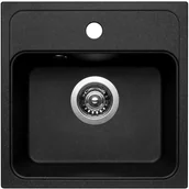 Zlewozmywaki - Pyramis Zlewozmywak CAMEA MINI 40x40 1B karbon 070057901 - miniaturka - grafika 1