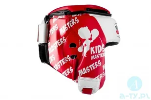 MASTERS FIGHT EQUIPMENT Kask treningowy MJE - KTOP-PU-KM czerwony a-ty 02012-KMXXS - Kaski bokserskie i maski - miniaturka - grafika 2
