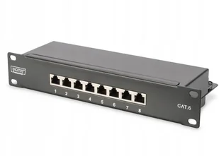 Digitus Professional Patchpanel 8 Portów CAT 6 Professional CAT 6 Klasse E Desktop Patch Panel geschirmt 1 U - Panele krosownicze - miniaturka - grafika 2