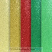 Pudła i kartony archiwizacyjne - Galeria Papieru KARTON BROKATOWY MIX KOLORÓW 01 A4 210g/m2 opakowanie 5 sztuk - miniaturka - grafika 1