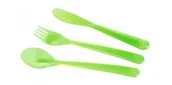 Sztućce dla dzieci - Tescoma BAMBINI SZTUĆCE DLA DZIECI 17 CM 3 EL TWORZYWO SZTUCZNE ZIELONE 668075.00 668075.00 - miniaturka - grafika 1