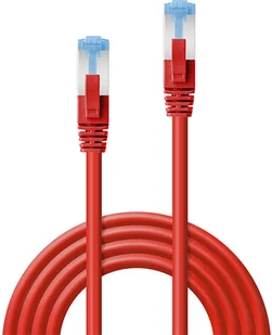 Lindy 47171 Kabel sieciowy skrętka) RJ45 Cat.6a S/FTP LS0H Czerwony 30m - Kable miedziane - miniaturka - grafika 2