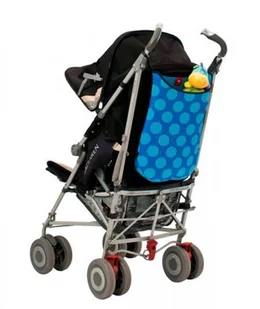 Quaranta Settimane Torba na wózek z neoprenu, Zielona w Kropki - Torby i organizery dla mam - miniaturka - grafika 2