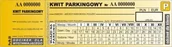 Druki akcydensowe - Firma krajewski Kwit parkingowy [Pu/R-20 4707_0 - miniaturka - grafika 1