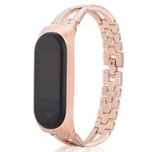 Akcesoria do smartwatchy - BEST BRANSOLETA STALOWA DO XIAOMI MI BAND 5 / 6 + IMADŁO - miniaturka - grafika 1