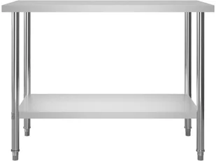 Vida Kuchenny stół roboczy 120x60x85 cm stal nierdzewna V-51190 - Stoły - miniaturka - grafika 4