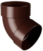 Rynny i akcesoria - Kolanko podwójne 75 mm KAT-67 Brąz - miniaturka - grafika 1