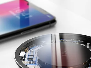 Baseus Ładowarka indukcyjna QI Simple 15W bezprzewodowa black WXJK-BA02 - Ładowarki do telefonów - miniaturka - grafika 9