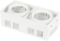 Oprawy, klosze i abażury - OXYLED Oprawa wpuszczana downlight CROSTI TIENA DUE biały szer. 29,5x14,5cm - biały 2 OXY-AR155310 - miniaturka - grafika 1