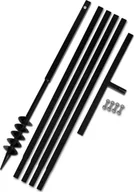 Grabie i motyki - vidaXL Świder glebowy z uchwytem 80 mm przedłużany 5 m stal 270539 - miniaturka - grafika 1