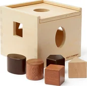 Wyposażenie pokoiku dziecięcego - Kids Concept Sorter Neo brązowy 6 el. 1000559 - miniaturka - grafika 1