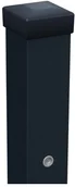 Ogrodzenia - Polargos Słupek  bez zawiasów 7 x 7 x 215 cm ocynkowany antracyt - miniaturka - grafika 1