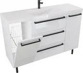 Szafki łazienkowe - Furni Szafka Umywalkowa Stojąca ATHOS 140 cm K D - Uchwyt Czarny Mat ATH UM ST 140 K D UC - miniaturka - grafika 1