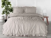 Pościel - Limasso Pościel bawełniana NATURAL CREAM/200x220(P) STONEWASHED POBAWSTONE/200X220/NATUCRE - miniaturka - grafika 1