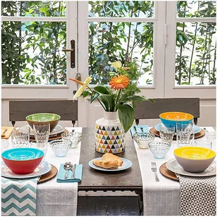 Guzzini My Fusion Miska Niebiesko-Pomarańczowa Średnica 25,0 2814.25.145 - Miski i półmiski - miniaturka - grafika 6