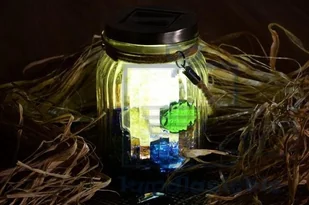 Garthen Zestaw 3 lampionów solarnych szklanych - Lampy ogrodowe - miniaturka - grafika 6