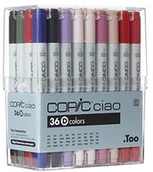 Kredki, ołówki, pastele i pisaki - Copic Ciao zestaw 22075364 za pomocą szpilek zestaw D marker marker Set 36 CZ22075364 - miniaturka - grafika 1