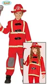 Stroje karnawałowe - Guirca Straż pożarna kostium dla dzieci strażak straż pożarna kostium rozm. 98  146, 110/116 - miniaturka - grafika 1