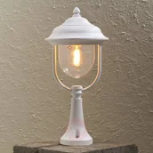 Lampy ogrodowe - Konstsmide Doskonała lampa na cokół PARMA, biały - miniaturka - grafika 1