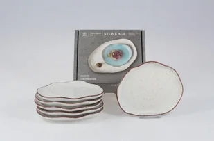 Zestaw spodków 12,5 cm 6 szt STONE AGE Morski - Talerze - miniaturka - grafika 2