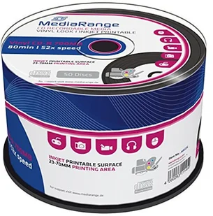MediaRange CD-R 52x CB 700MB MediaR. Pr.Vinyl 50 sztuk - MR226 - Nośniki danych - miniaturka - grafika 2