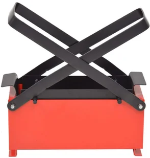 Vidaxl vidaXL Brykieciarka do papieru, 34x14x14 cm, czarno-czerwona vidaXL - Akcesoria kominkowe - miniaturka - grafika 2