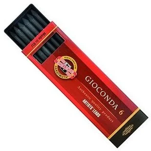 Koh-i-noor Wkład 8673 3 węgiel prasowany 5,6 mm 6 sztuk - Ołówki Koh-i-noor Wkład 8673 3 węgiel prasowany 5,6 mm 6 sztuk - Ołówki - miniaturka - grafika 1