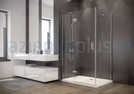 Kabiny prysznicowe - Besco Viva 195 100x80 L przejrzyste VPL100195C - miniaturka - grafika 1