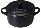Naczynia żaroodporne - Le Creuset Mini cocotte czarny Le Creuset 71901101400000 - miniaturka - grafika 1