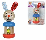 Grzechotki dla dzieci - Simba Eichhorn 100017013  Baby grzechotka z motywem zając, 5 x 13,5 cm, FSC 100% kwalifikowany materiał z drewna bukowego, Made in Germany - miniaturka - grafika 1