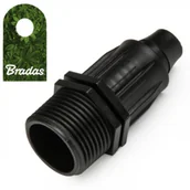 Inne akcesoria do nawadniania - BRADAS Łącznik QJ z GZ 3/4"" do rur PE 16mm zasilających montażowych linii kroplującej 2708 DSWAQJ-L16M34 - miniaturka - grafika 1