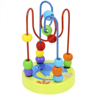 Tooky Toy TOOKY TOY Drewniana Edukacyjna Pętla Motoryczna Labirynt Przeplatanka - Zabawki interaktywne dla dzieci - miniaturka - grafika 2