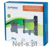 Manhattan Uchwyt ścienny do TV LED/LCD/PDP dwuprzegubowy 13-27'' 20kg VESA czarn - Uchwyty do monitorów - miniaturka - grafika 2