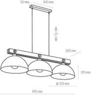 Lampy sufitowe - ENVOLIGHT Envolight Stort lampa wisząca 3-pkt. drewno - miniaturka - grafika 1