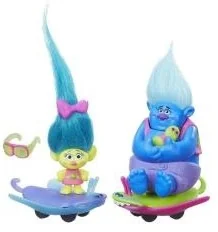 Trolls Trolle na deskorolce Pojazd B6558 - Figurki dla dzieci - miniaturka - grafika 2