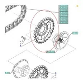Części i akcesoria do maszyn rolniczych - NEW HOLLAND CASE KOŁO NAPĘDOWE ŁAŃCUCHOWE NEW HOLLAND CNH 5153633 - 27 ZĘBÓW 5153633 - miniaturka - grafika 1