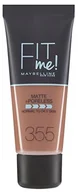 Pudry do twarzy - Maybelline New York Fit Me Matte&Poreless matujący podkład do twarzy 3600531395537 - miniaturka - grafika 1