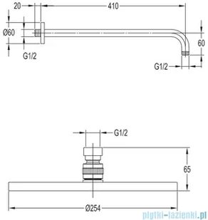 Omnires Y podtynkowy zestaw prysznicowy złoty SYSY19ZL | - Baterie podtynkowe - miniaturka - grafika 3