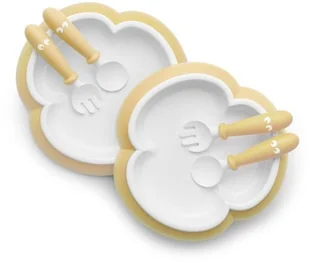 Babybjörn zestaw 2 talerzyków pudrowy żółty - Miseczki i talerzyki dla dzieci - miniaturka - grafika 8