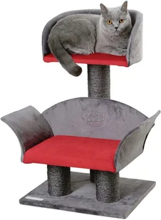 Kerbl Drapak dla kota Lounge Deluxe, szaro-czerwony, 81548 81548 - Drapaki dla kotów - miniaturka - grafika 2