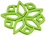 Podstawki pod garnki - Fackelmann 44512 podstawki elastyczny Tropical, silikonowe, koral/niebieski/zielony, 15.5 x 15.2 x 1 cm 44512 - miniaturka - grafika 1